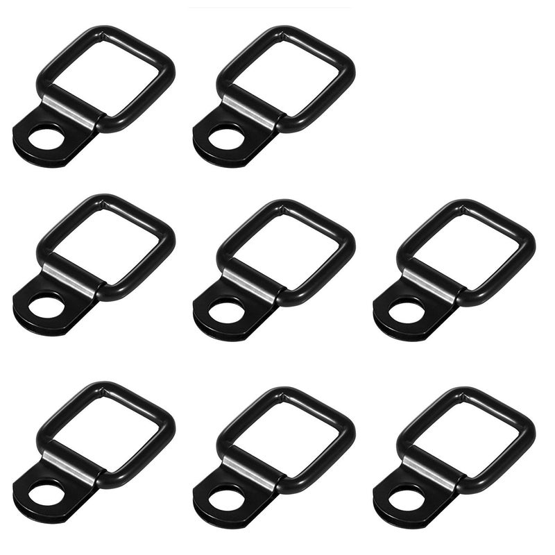 DEDC 8 Pack Hardtop Quick Removal Fastener Thumb Screws and Nuts, 8pcs Tie Down D-Rings Anchors Replacement for 1995-2017 JK YJ TJ JKU Sports Sahara Freedom Rubicon X & Unlimited (8 Packs Anchor Set) - Image 1